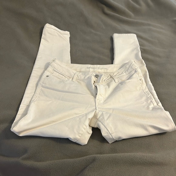 Old Navy white jeans size 8 - Picture 1 of 4